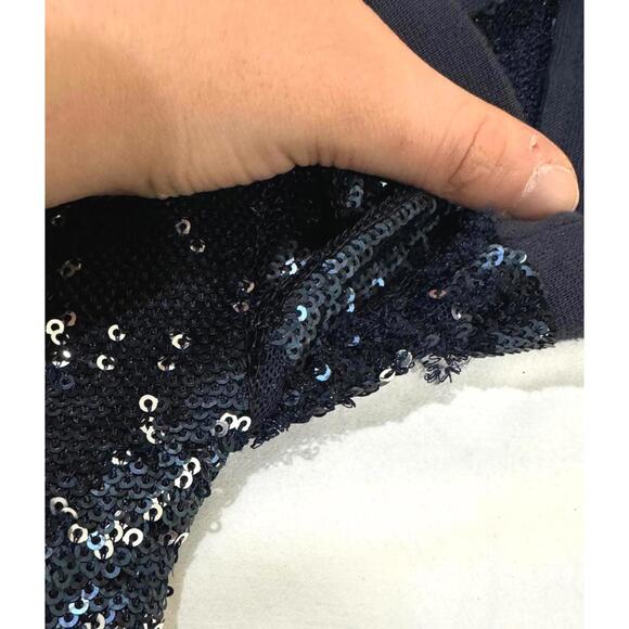 NWT Anthropologie Moulinette Soeurs Blue Silver Sequin Short Mini Dress Size XS - Picture 6 of 9